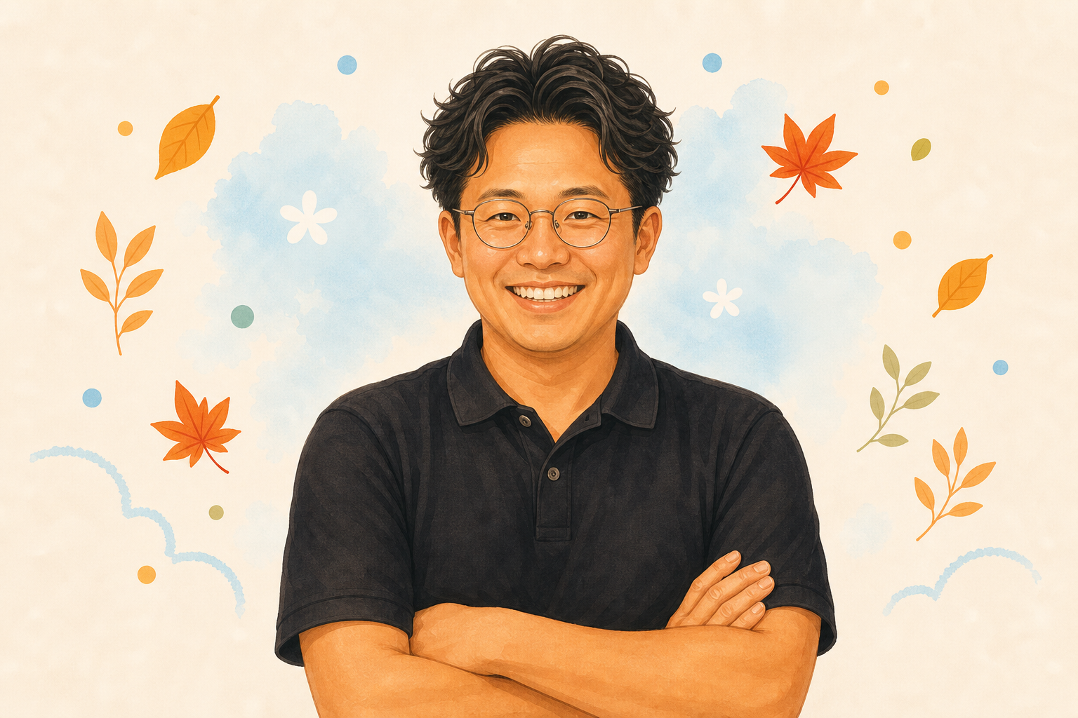 おやじの会会長のイメージイラスト